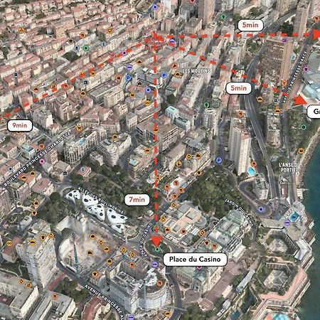 Frontiere Monaco, 2 Pieces, Centre Beausoleil Apartman Kültér fotó