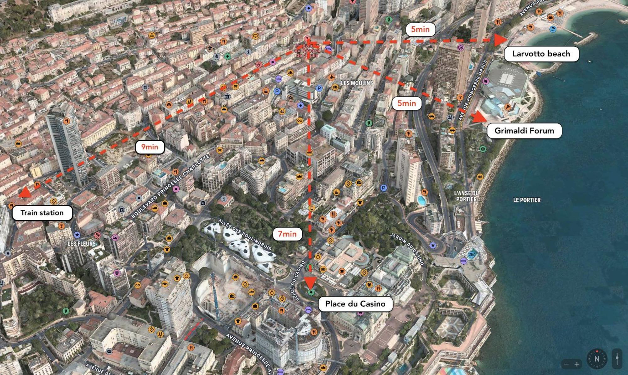 Frontiere Monaco, 2 Pieces, Centre Beausoleil Apartman Kültér fotó